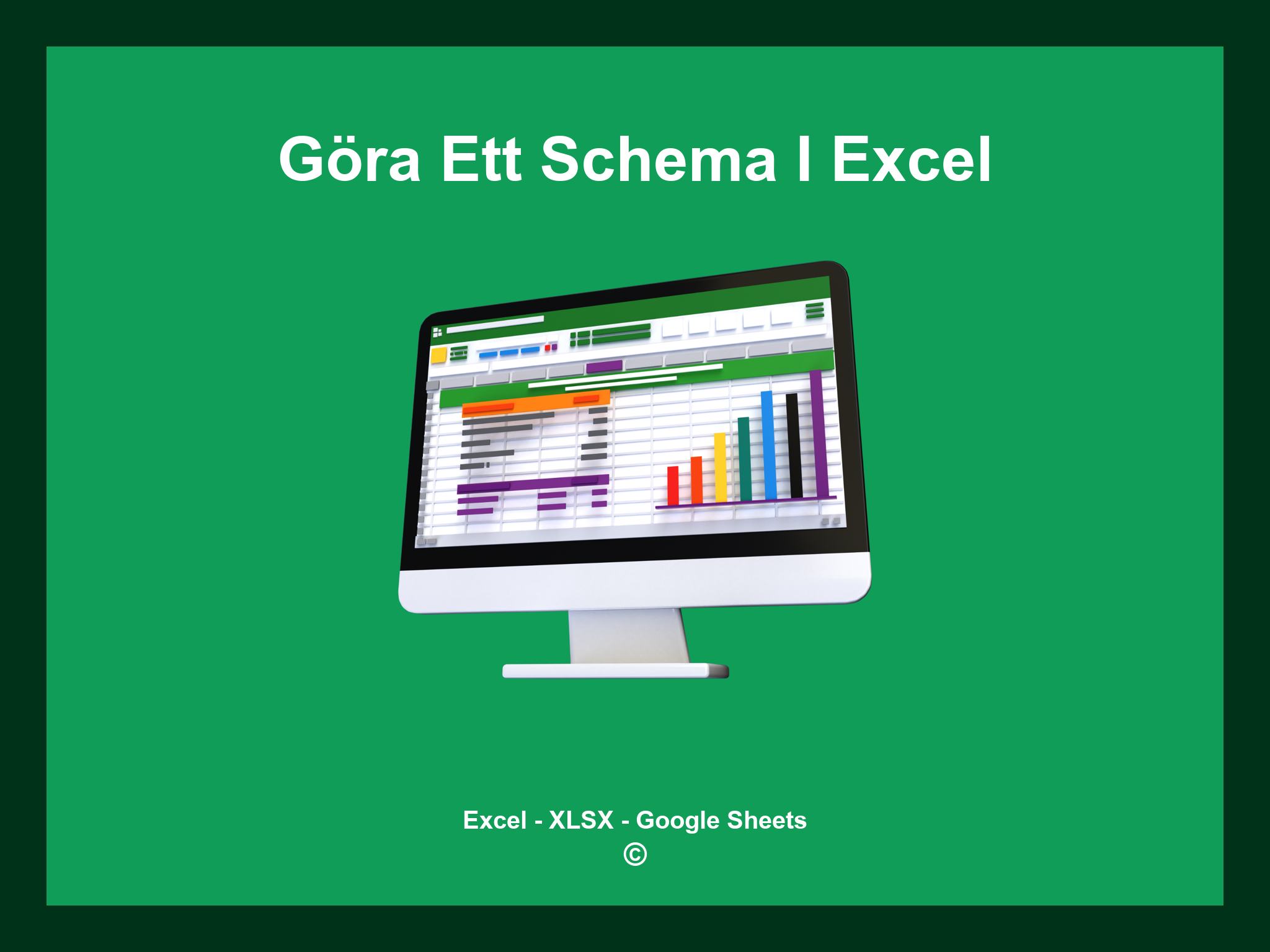 Göra Ett Schema I Excel