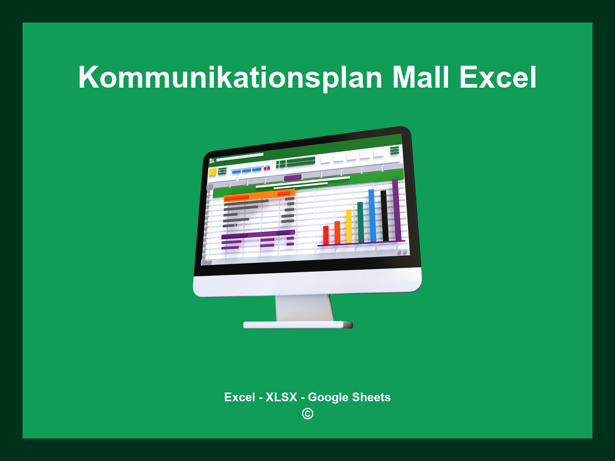 Kommunikationsplan Mall Excel