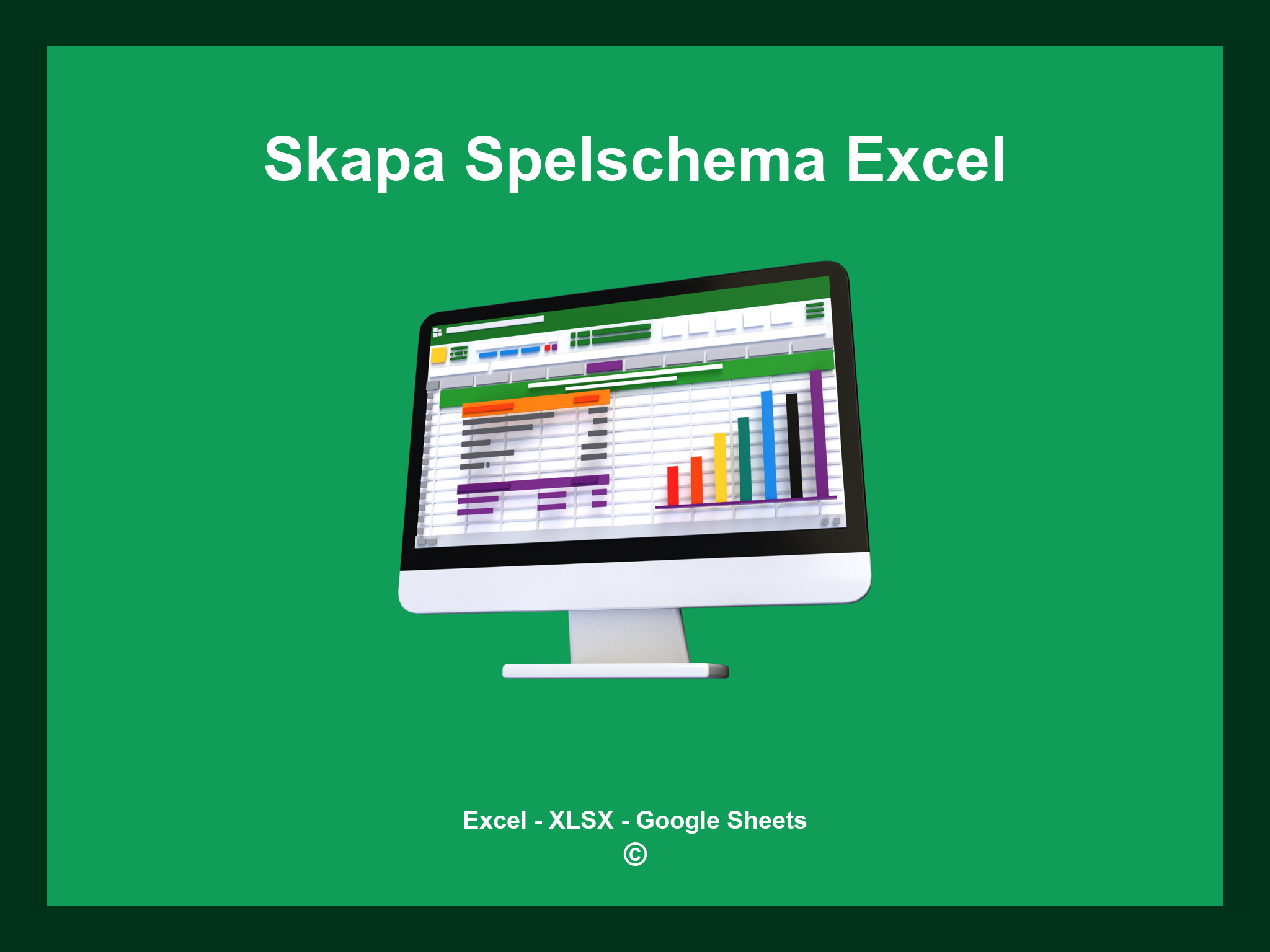 Skapa Spelschema Excel