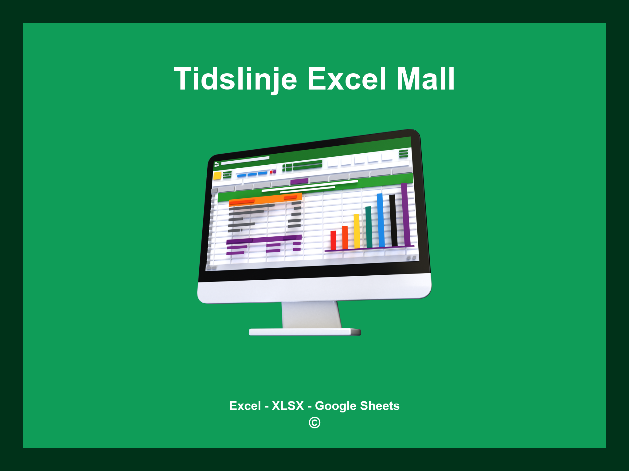 Tidslinje Excel Mall